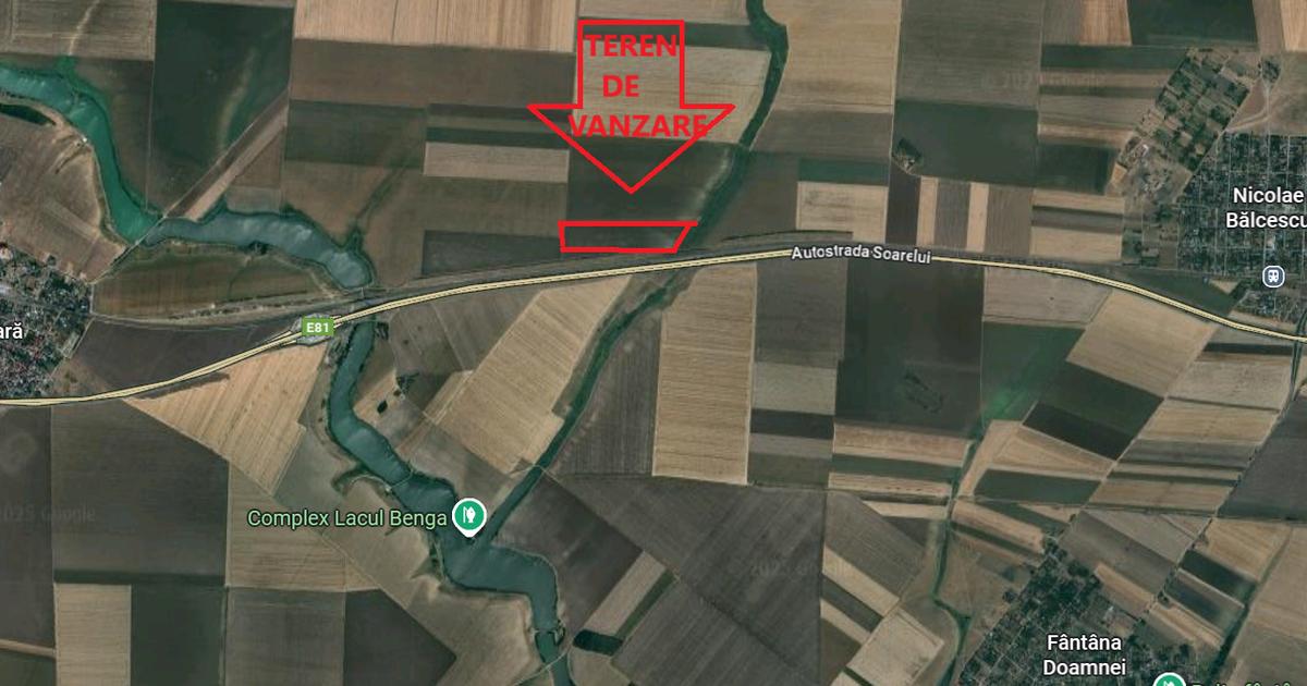 Teren agricol extravilan de 50000 mp, în Ileana