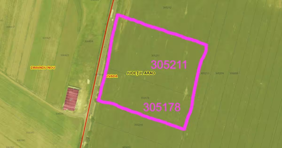 Teren agricol extravilan de 40000 mp, în Livada