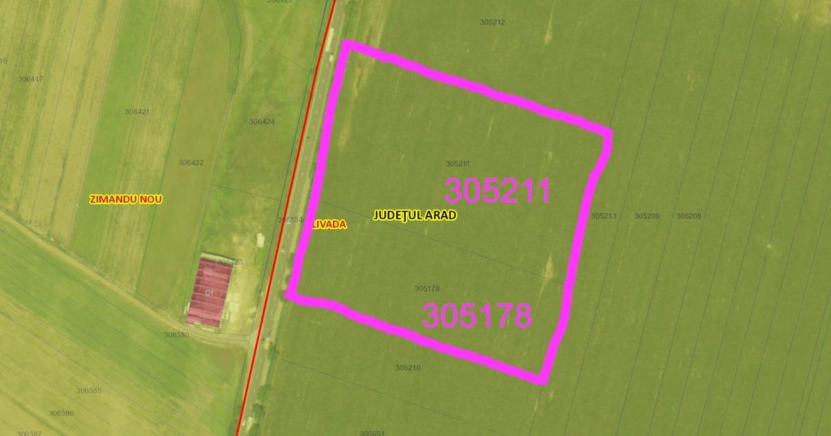 Teren agricol extravilan de 40000 mp, în Livada