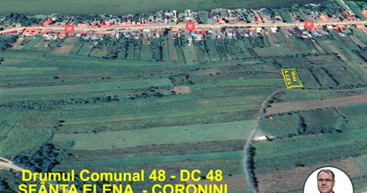 Teren agricol extravilan de 1271 mp, în zona Vest, Moldova Nouă