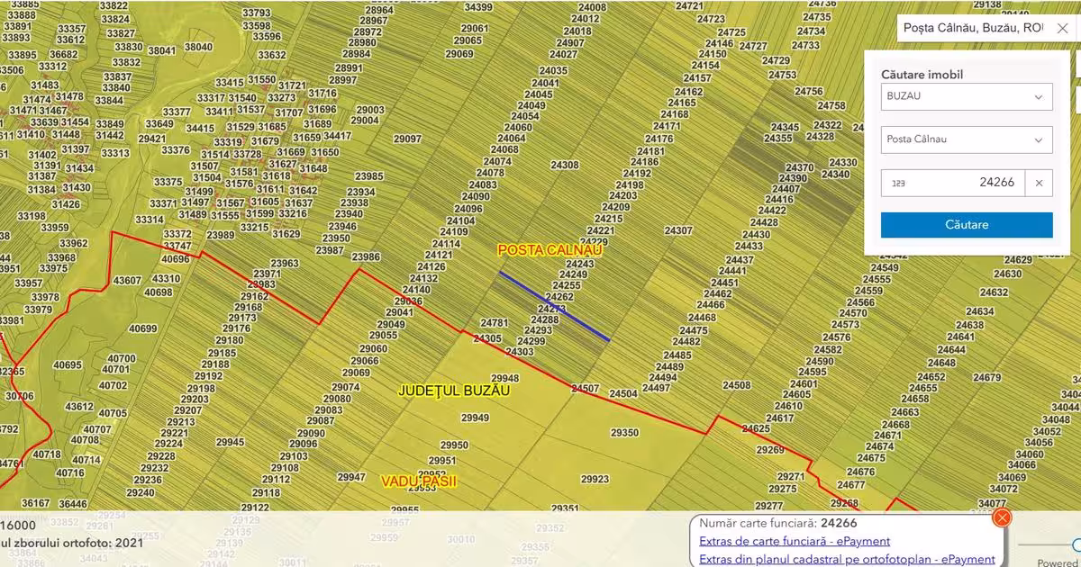 Teren agricol extravilan de 157141 mp, în Poșta Câlnău preț 515.000 RON