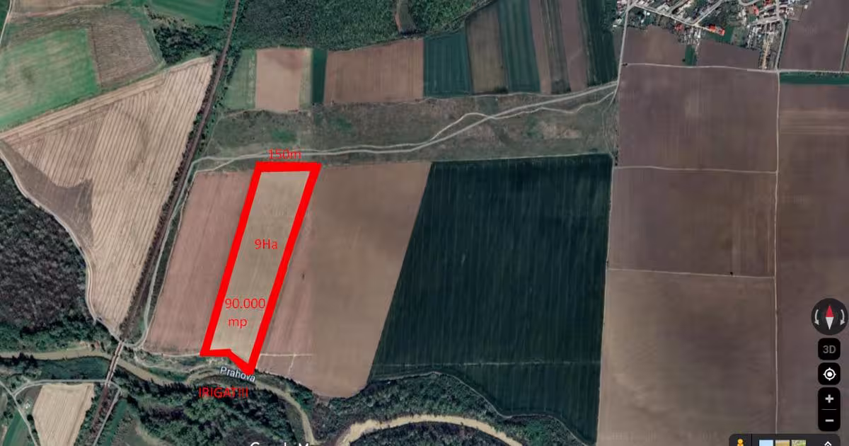 Teren agricol extravilan de 90000 mp, în Puchenii Mari