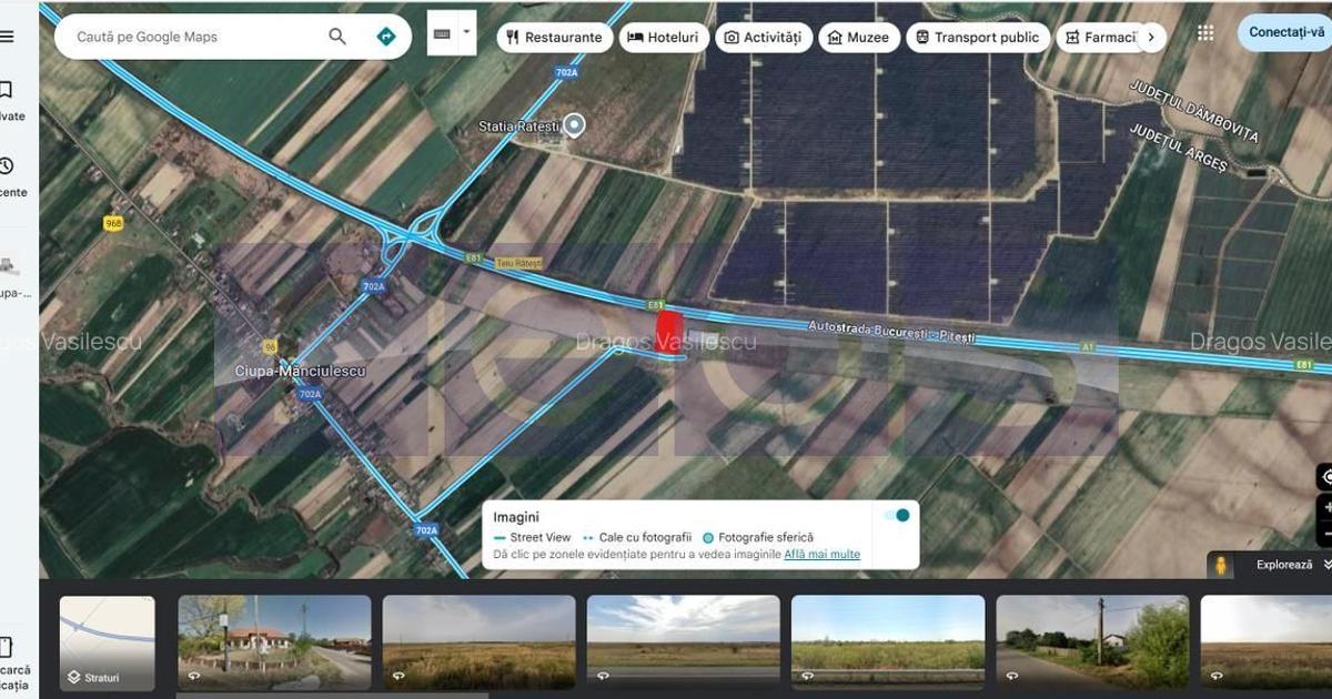 Teren agricol extravilan de 6302 mp, în Rătești