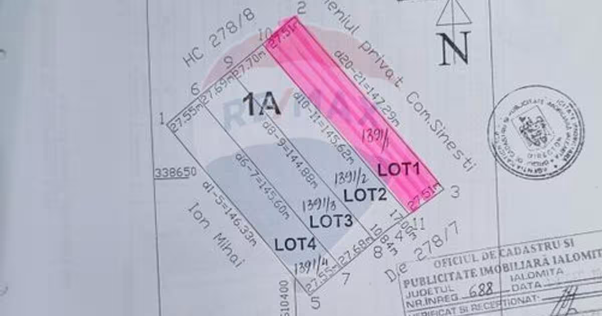 Teren agricol extravilan de 16083 mp, în zona Est, Slobozia