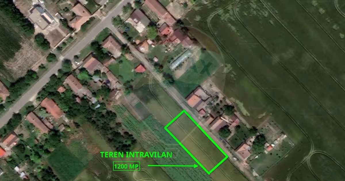 Teren agricol intravilan de 1200 mp, în Variașu Mare