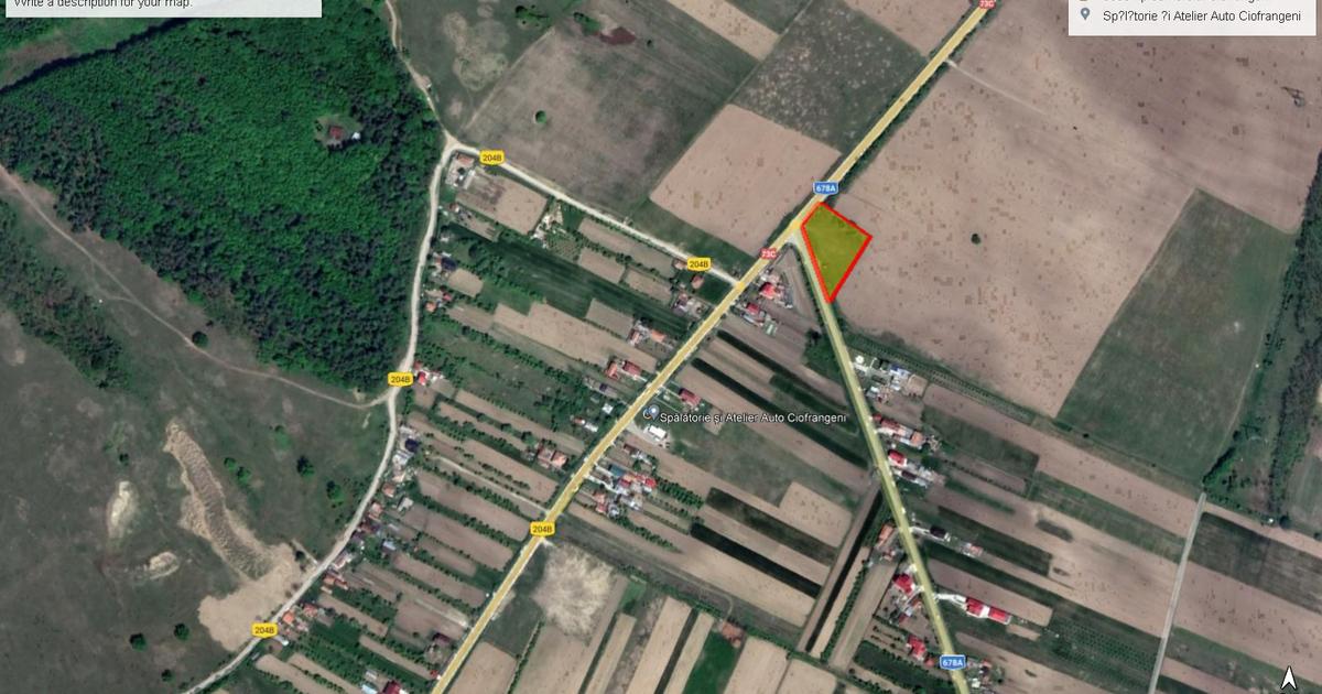 Teren construcție în Ciofrângeni