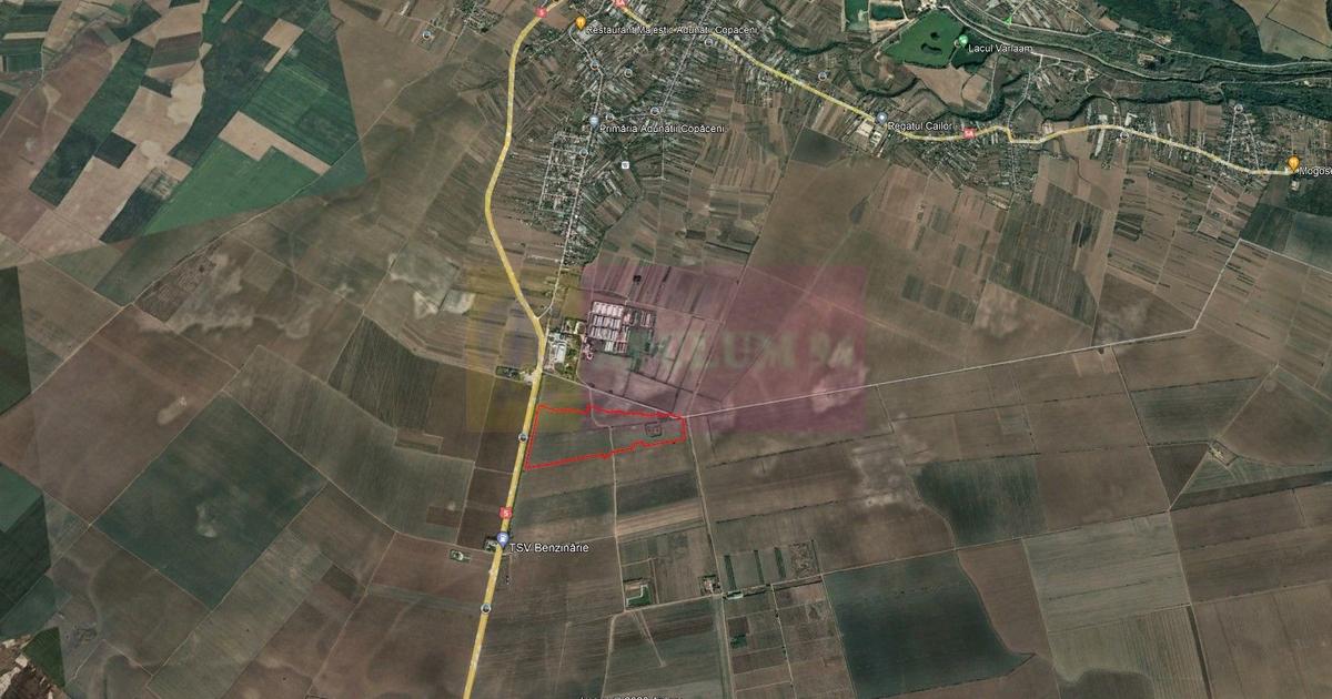 Teren Construcții intravilan de 400000 mp, în Adunații-Copăceni