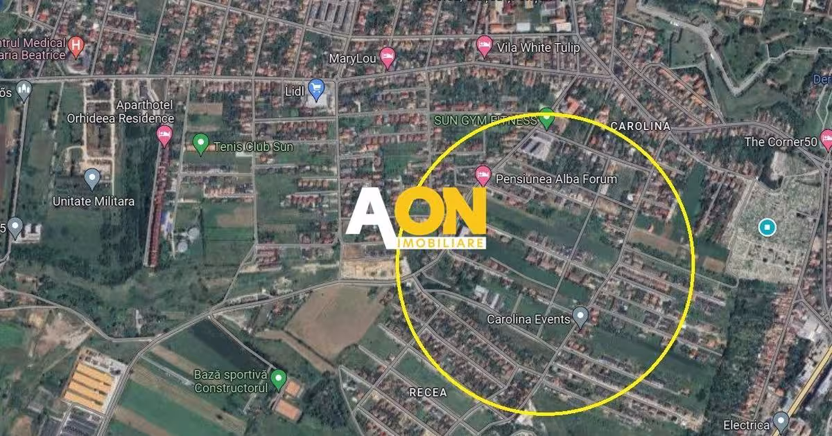 Teren Construcții intravilan de 943 mp, în zona Cetate, Alba Iulia