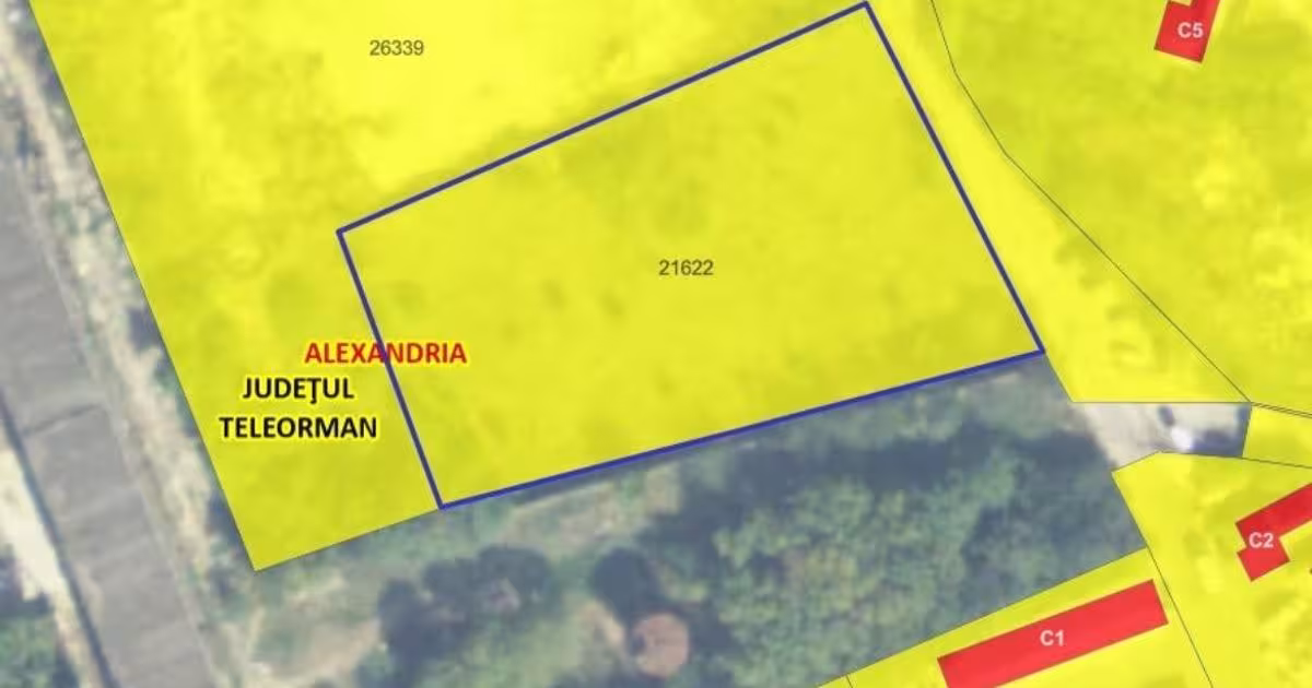 Teren Construcții intravilan de 4000 mp, în zona 1 Mai, Alexandria