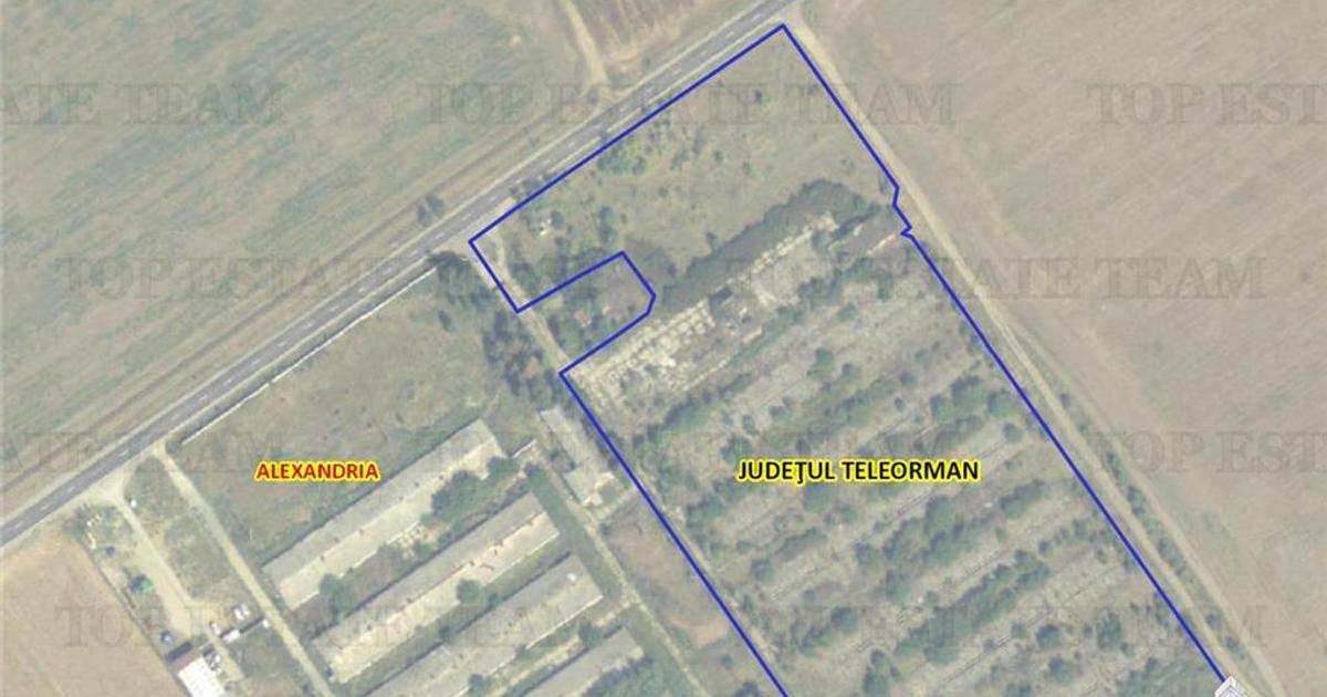 Teren Construcții intravilan de 40370 mp, în zona Est, Alexandria