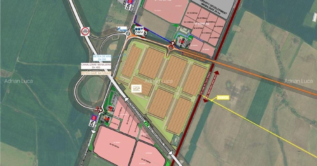 Teren Construcții intravilan de 270000 mp, în zona Aradul Nou, Arad