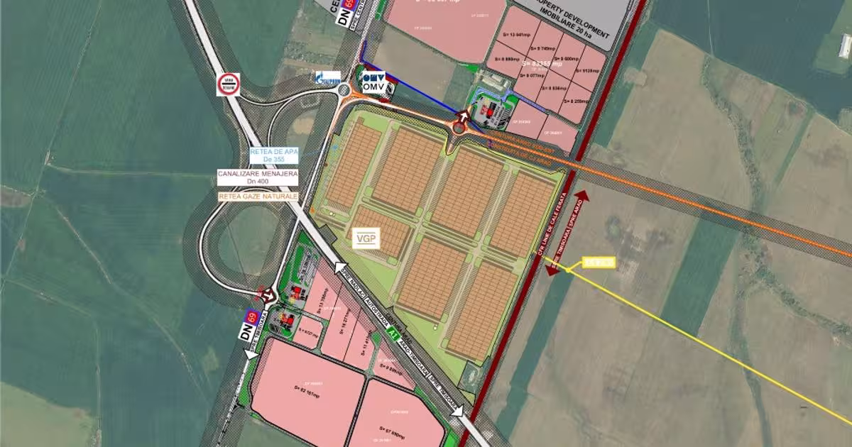 Teren Construcții intravilan de 15000 mp, în zona Sud, Arad