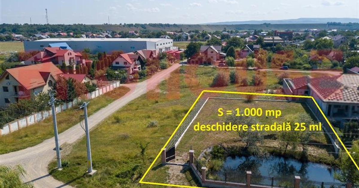 Teren Construcții intravilan de 1000 mp, în zona Calea Romanului, Bacău