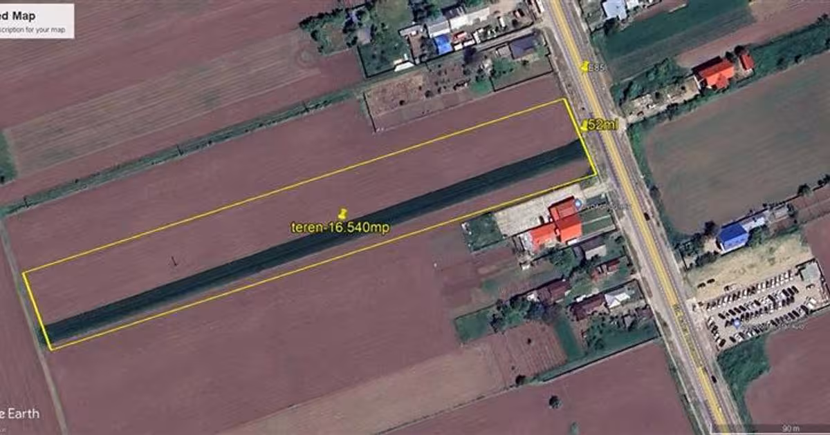 Teren Construcții intravilan de 16540 mp, în zona Exterior Nord, Bacău