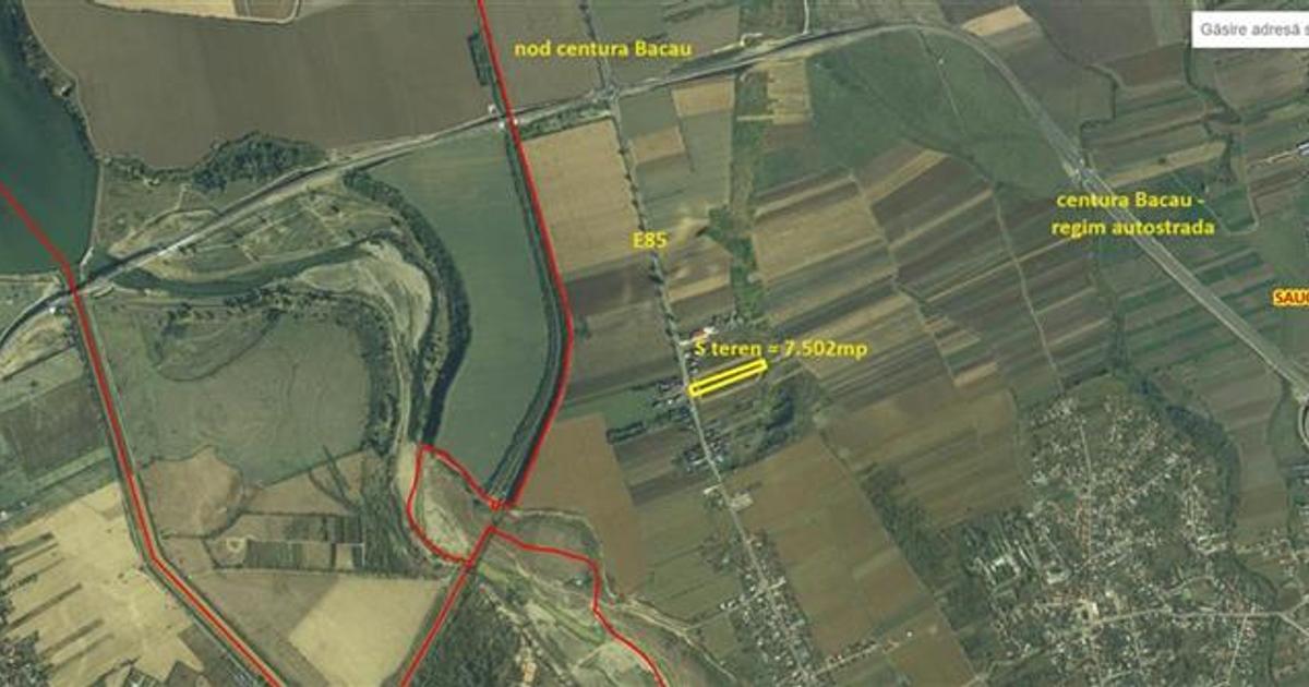 Teren Construcții intravilan de 7502 mp, în zona Exterior Nord, Bacău