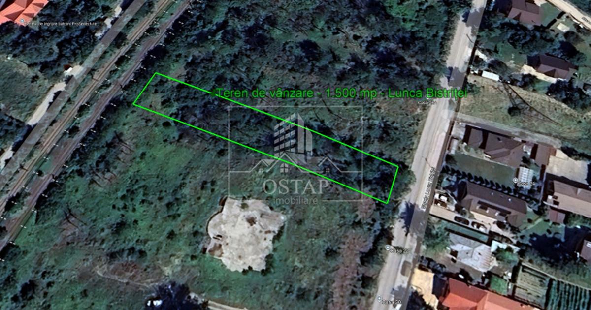 Teren Construcții intravilan de 1500 mp, în zona Gherăiești, Bacău