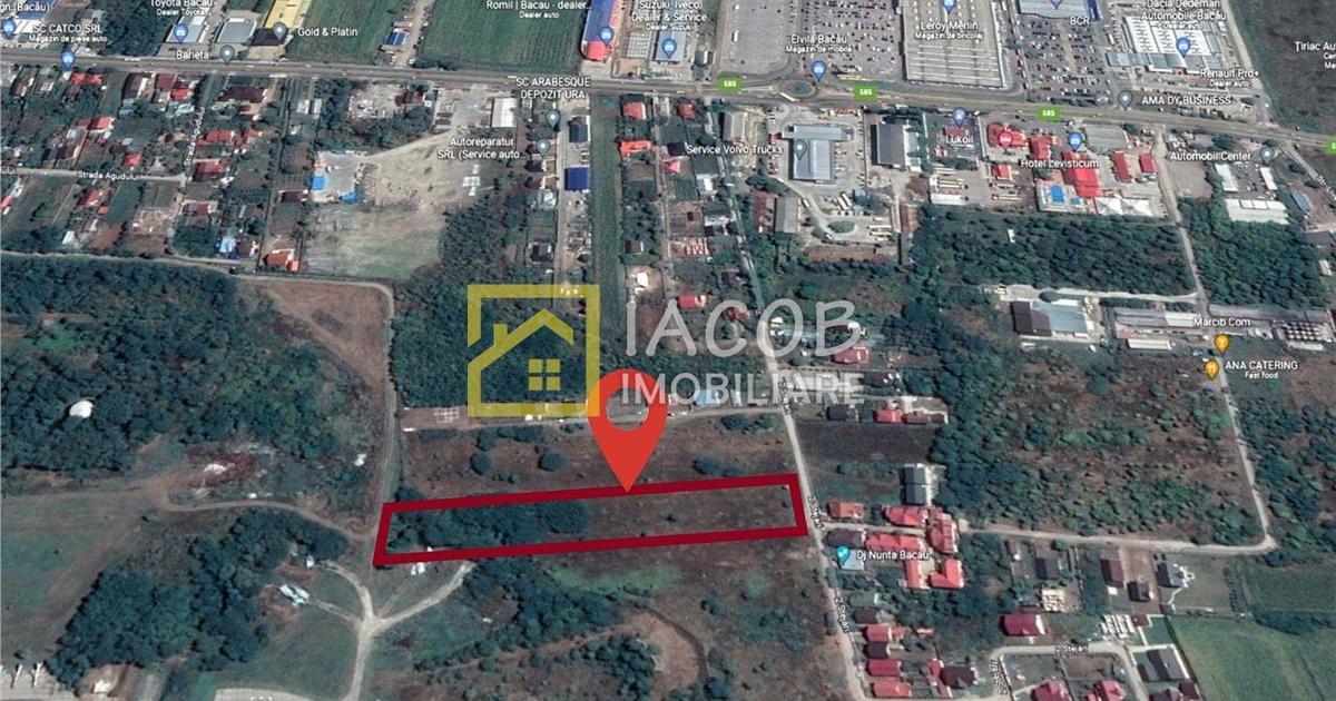 Teren Construcții intravilan de 6208 mp, în zona Sud, Bacău
