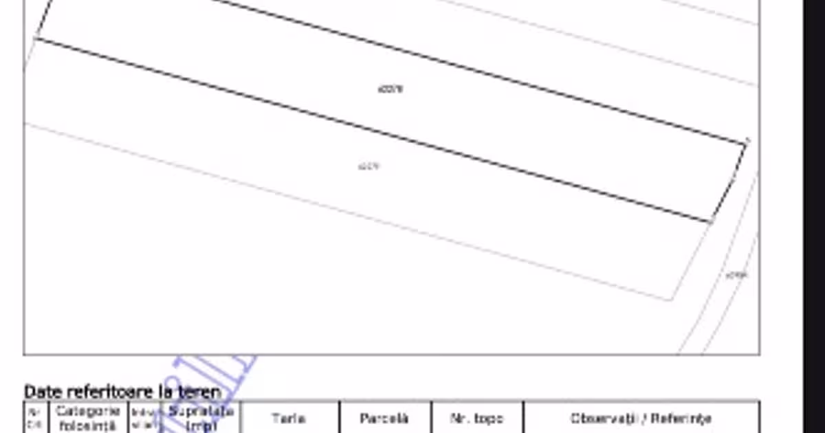 Teren Construcții intravilan de 2150 mp, în Băcia