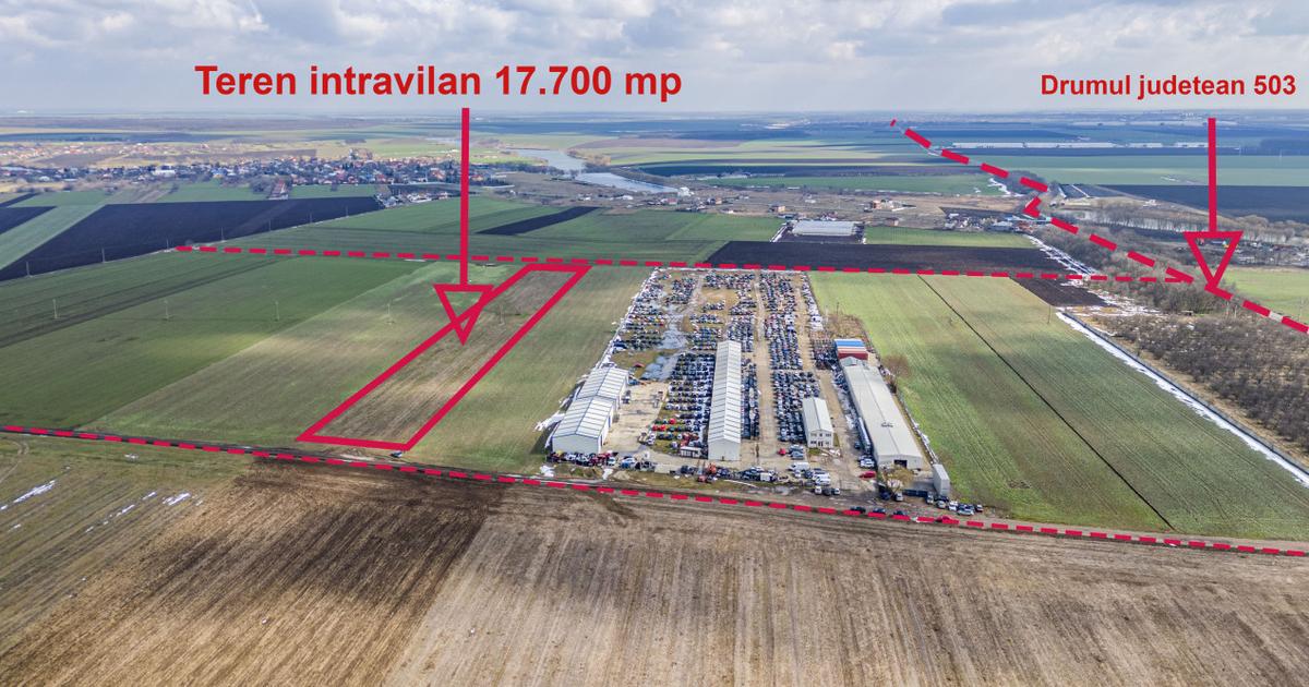 Teren Construcții intravilan de 17700 mp, în Belciugatele