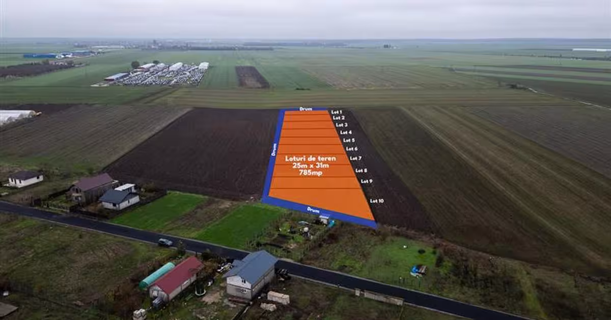 Teren Construcții intravilan de 5495 mp, în Belciugatele