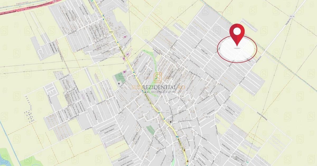 Teren Construcții intravilan de 416 mp, în Berceni