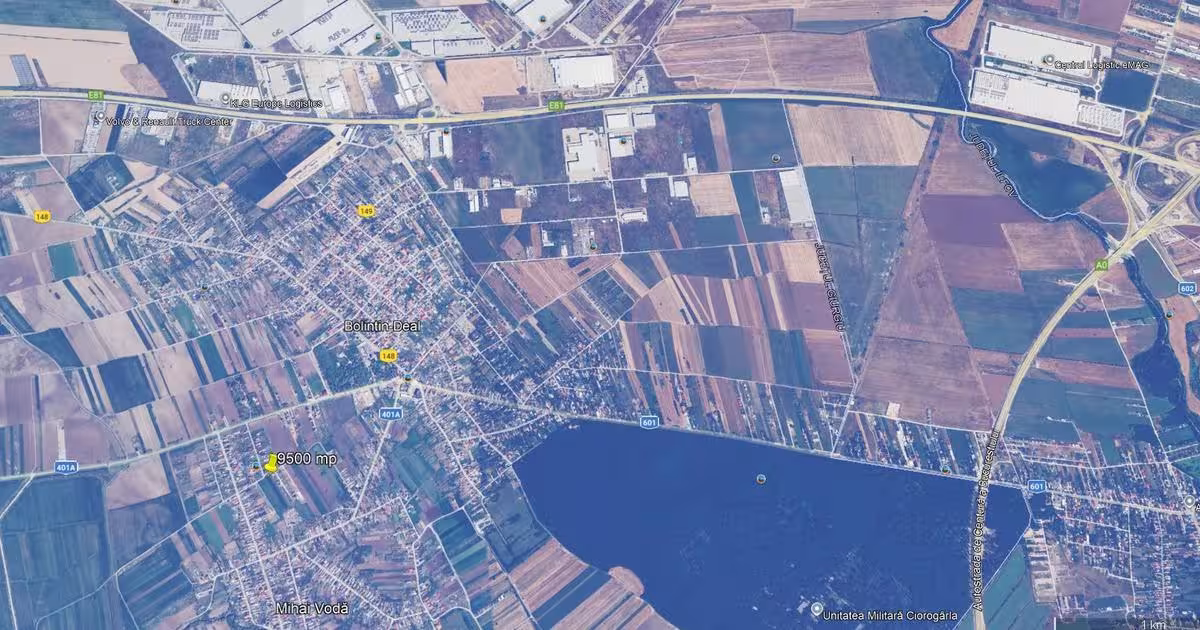 Teren Construcții intravilan de 9470 mp, în Bolintin-Deal