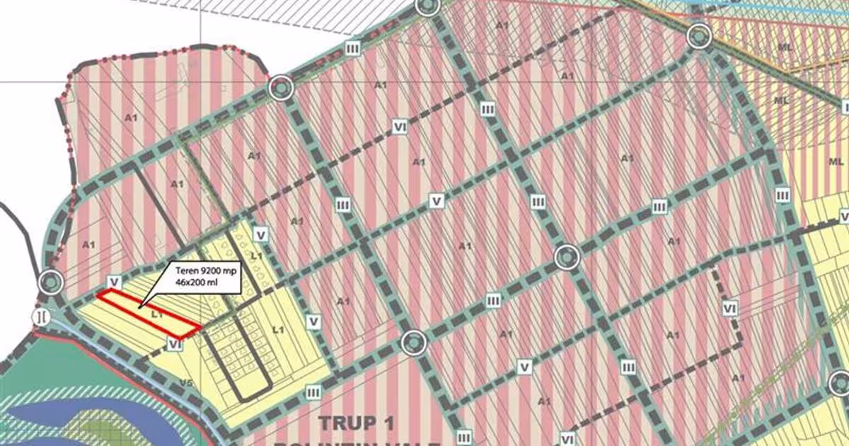 Teren Construcții intravilan de 9200 mp, în zona Vest, Bolintin-Vale