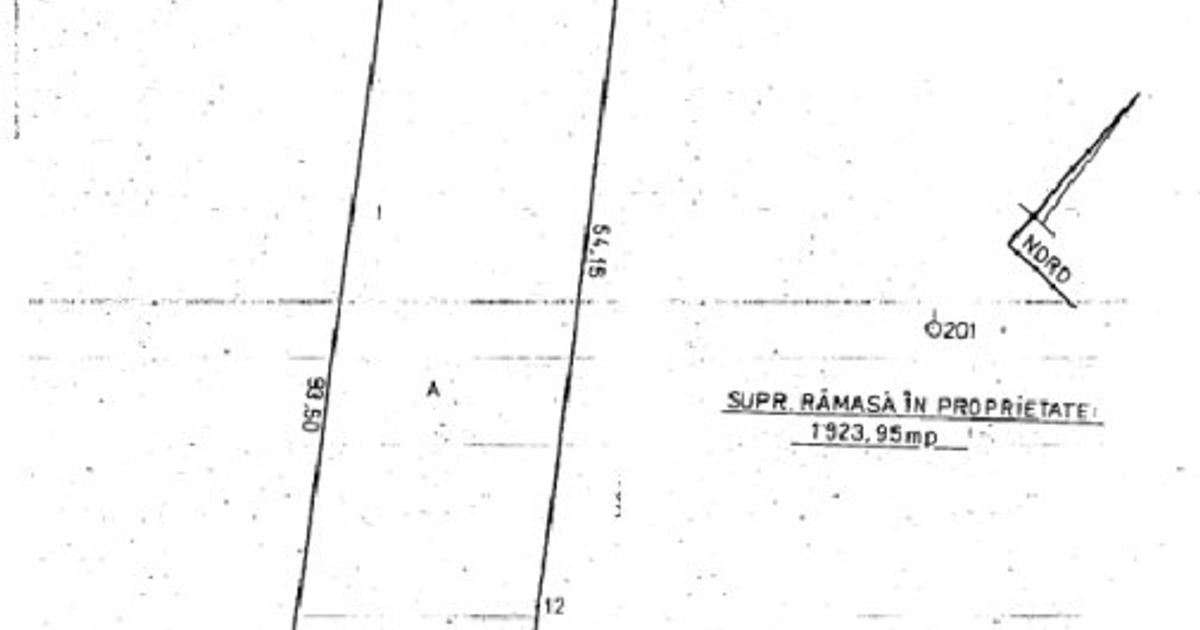 Teren Construcții intravilan de 1925 mp, în zona Central, Botoșani
