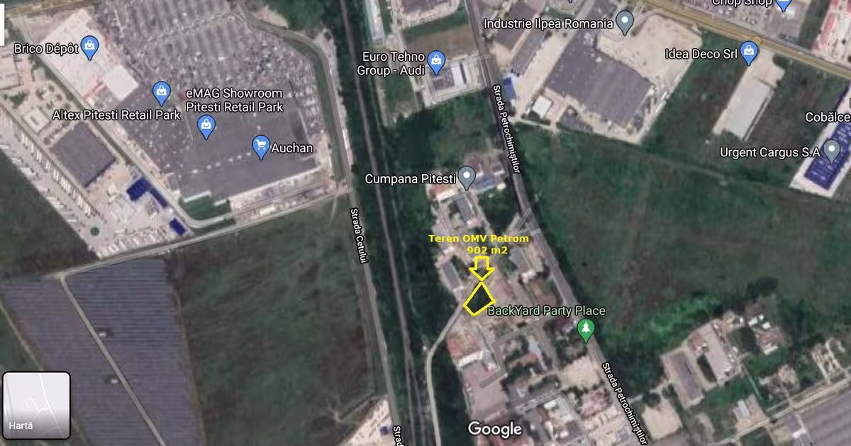 Teren Construcții intravilan de 902 mp, în Bradu