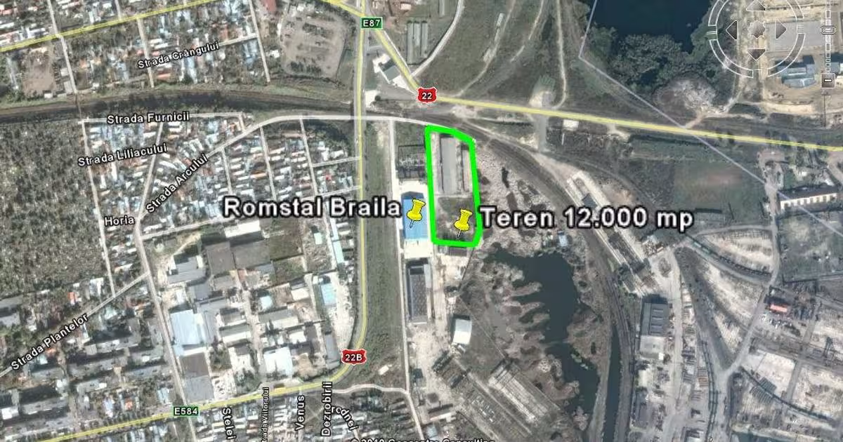 Teren Construcții intravilan de 11349 mp, în zona Independenței, Brăila
