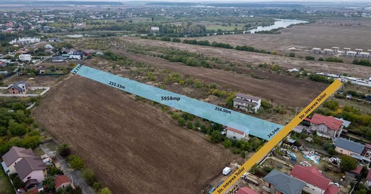 Teren Construcții intravilan de 5958 mp, în zona Central, Buftea