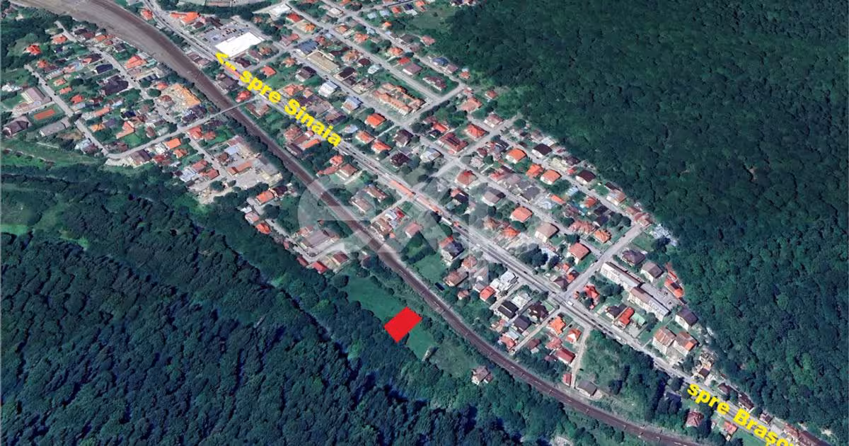 Teren Construcții intravilan de 1117 mp, în zona Gării, Bușteni