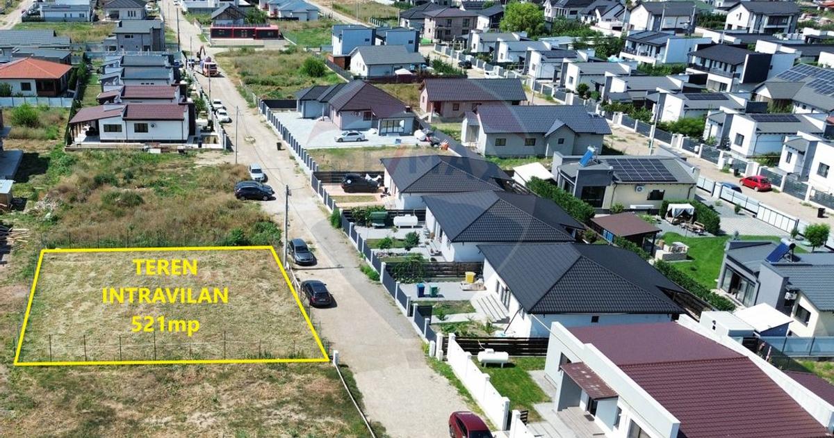 Teren Construcții intravilan de 521 mp, în Câmpineanca