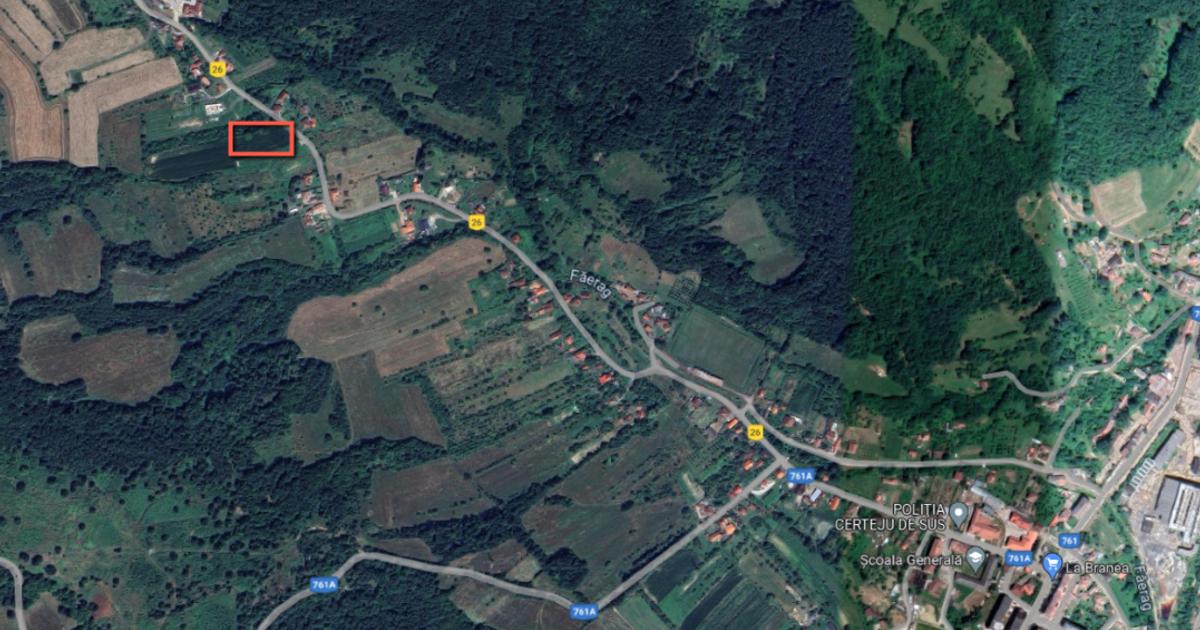 Teren Construcții intravilan de 2200 mp, în Certeju de Sus