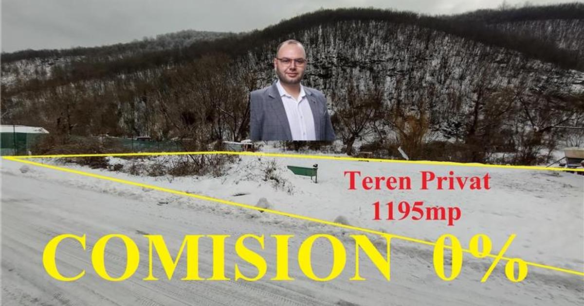 Teren Construcții intravilan de 1195 mp, în Ciclova Română