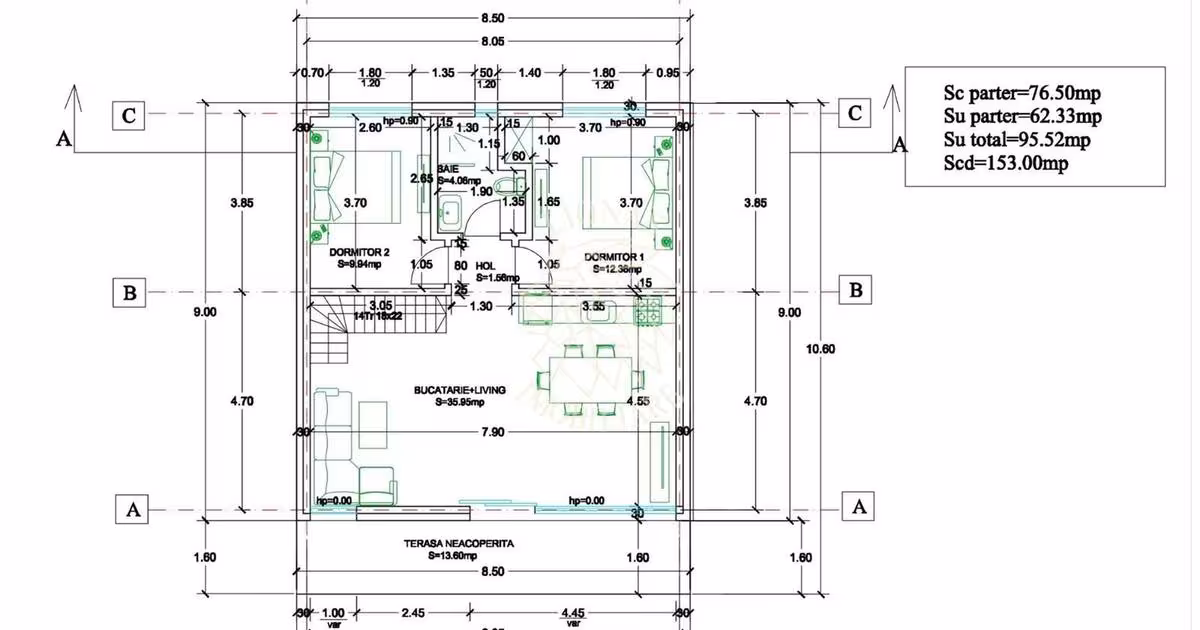 Teren Construcții intravilan de 500 mp, în Colibița