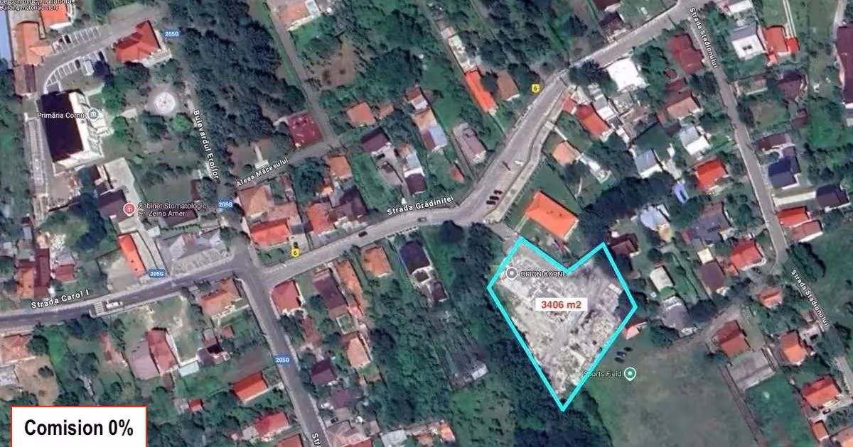 Teren Construcții intravilan de 3406 mp, în Cornu de Jos (Cornu)