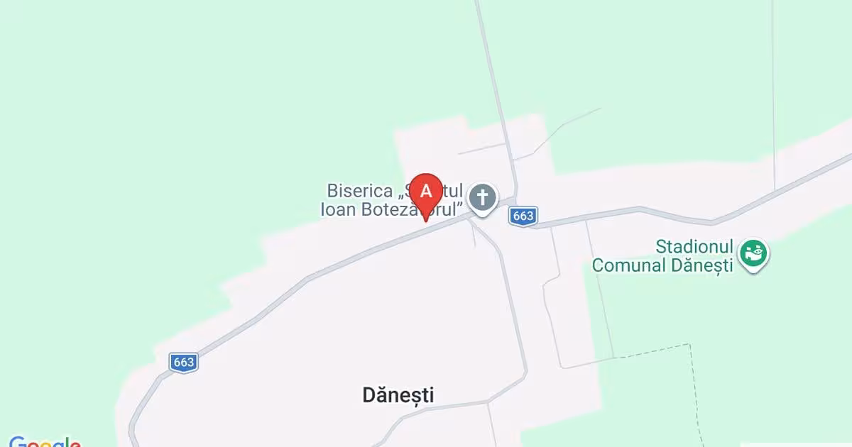 Teren Construcții intravilan de 1350 mp, în Dănești