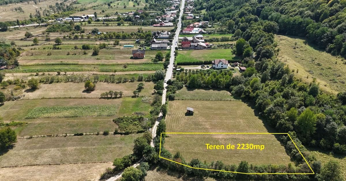 Teren Construcții extravilan de 2230 mp, în Dărmăneasca