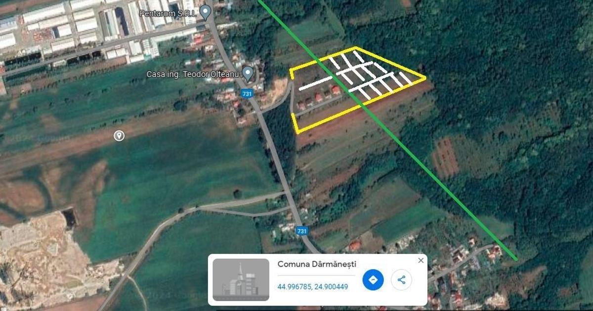 Teren Construcții intravilan de 650 mp, în Dârmănești