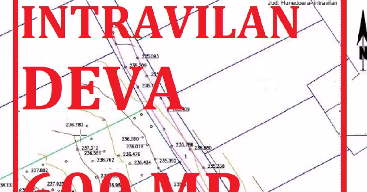 Teren Construcții intravilan de 600 mp, în zona Minerul, Deva