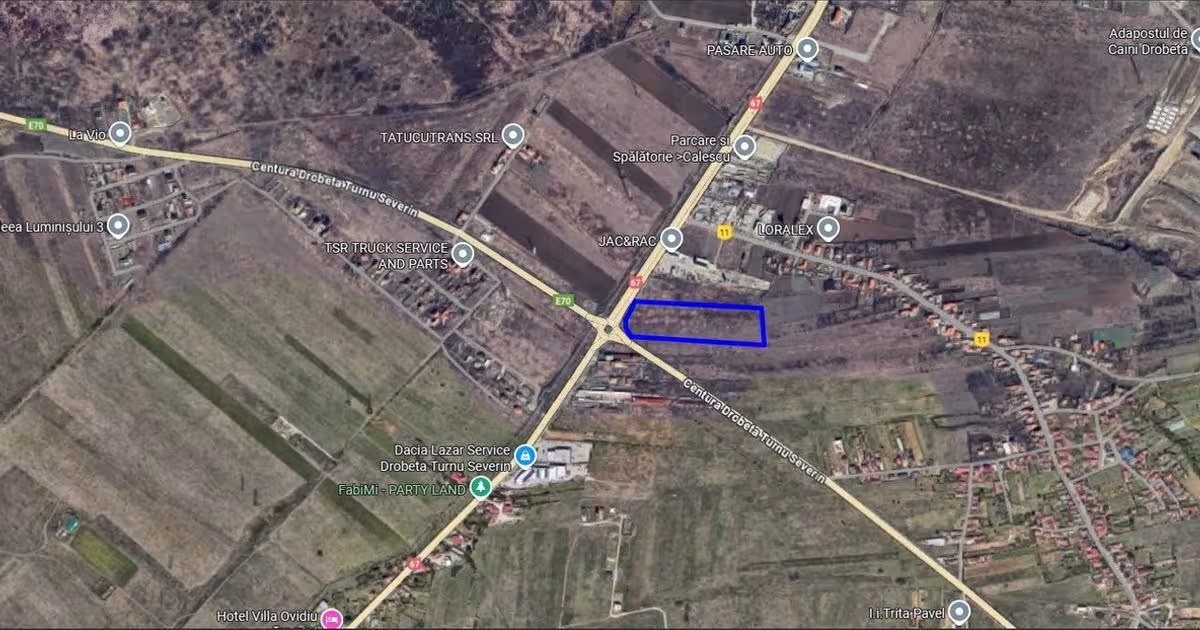 Teren Construcții intravilan de 15219 mp, în zona Mărăcineanu, Drobeta-Turnu Severin