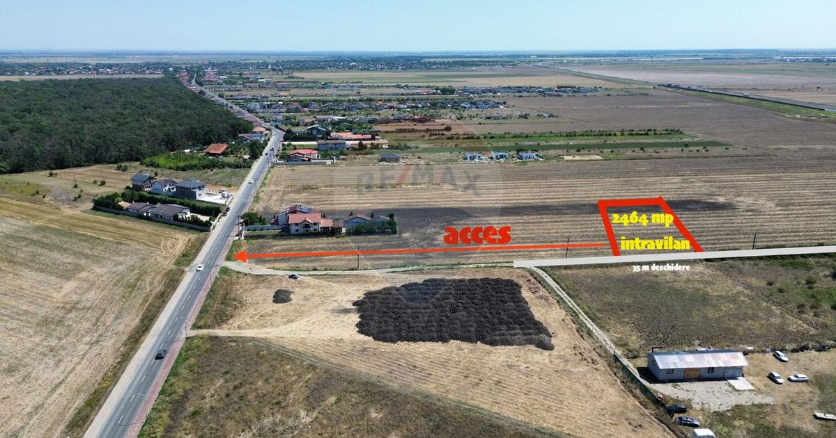 Teren Construcții intravilan de 2464 mp, în zona Exterior Nord, Focșani