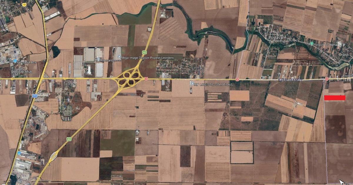 Teren Construcții intravilan de 44121 mp, în Frumușani