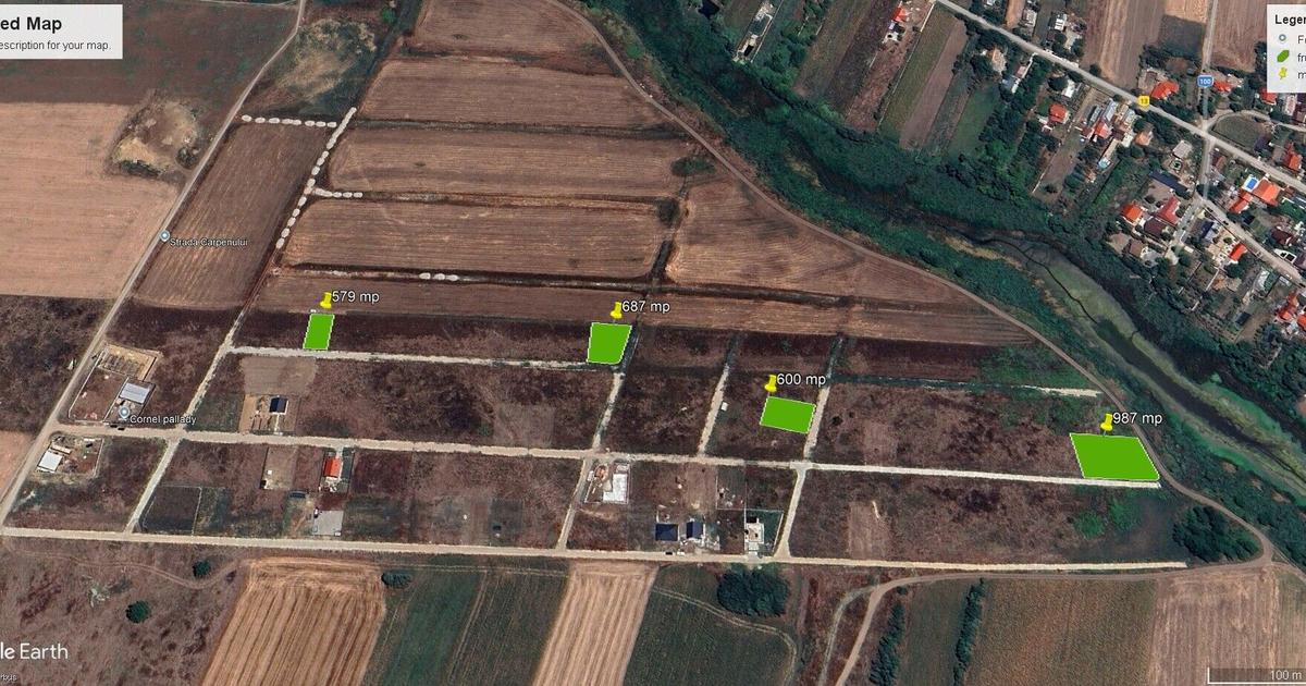 Teren Construcții intravilan de 579 mp, în Frumușani