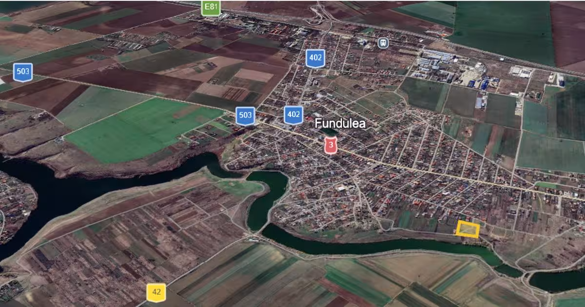 Teren Construcții intravilan de 440 mp, în Fundulea