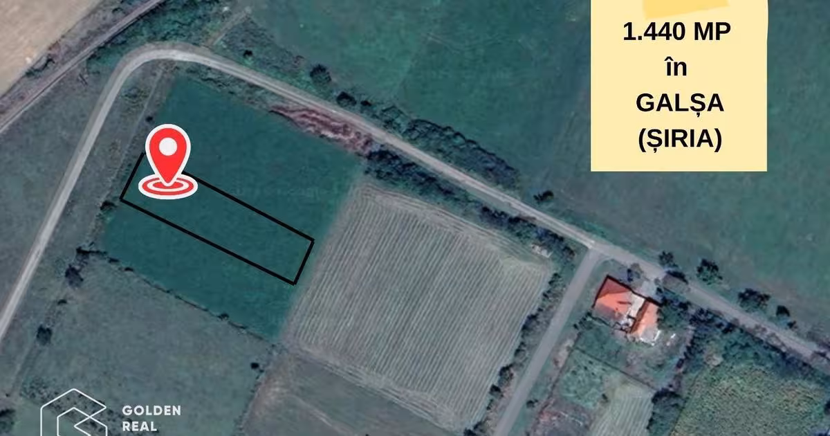 Teren Construcții intravilan de 1440 mp, în Galșa