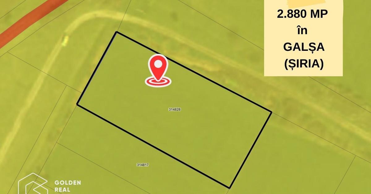 Teren Construcții intravilan de 2880 mp, în Galșa