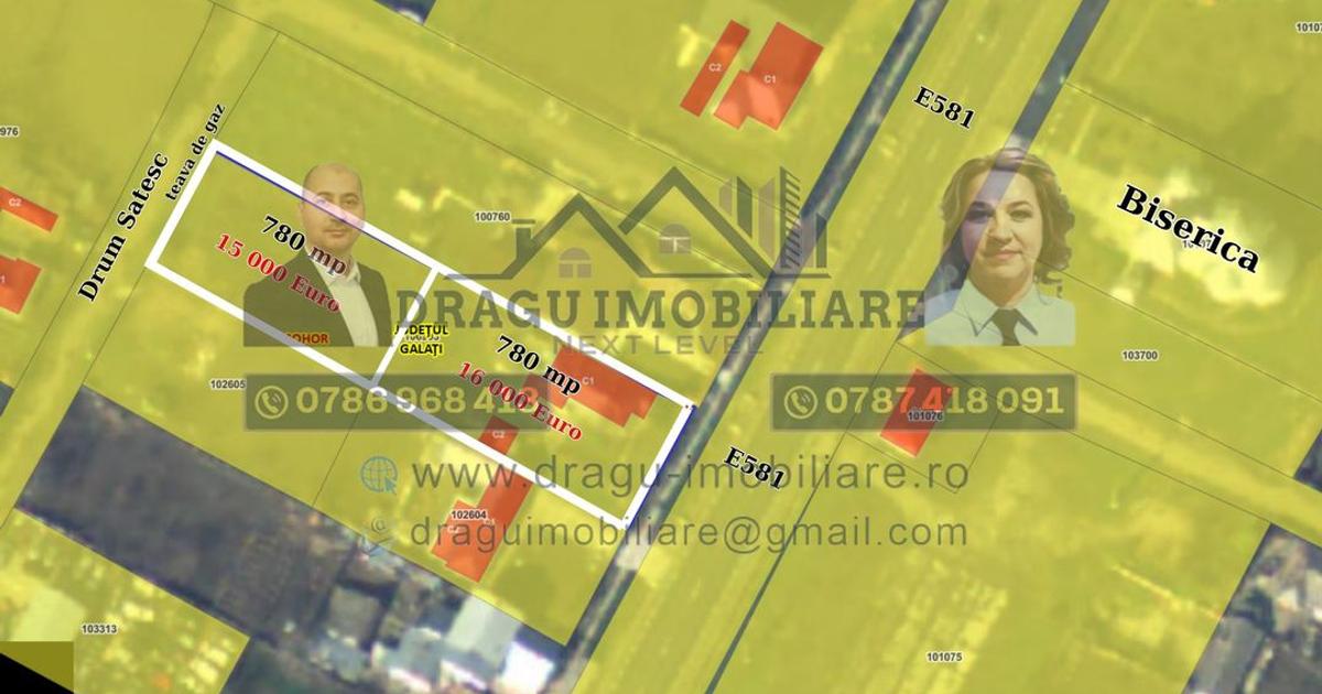 Teren Construcții intravilan de 780 mp, în Gara Berheci