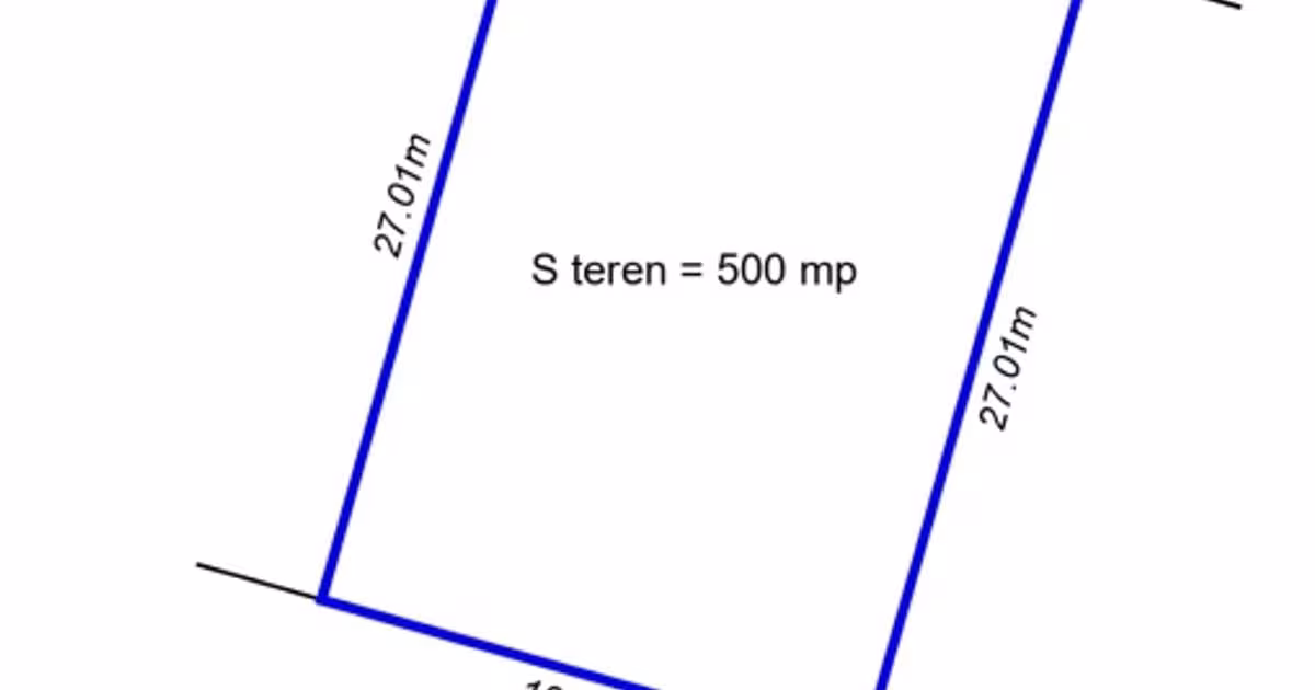 Teren Construcții intravilan de 500 mp, în Giroc